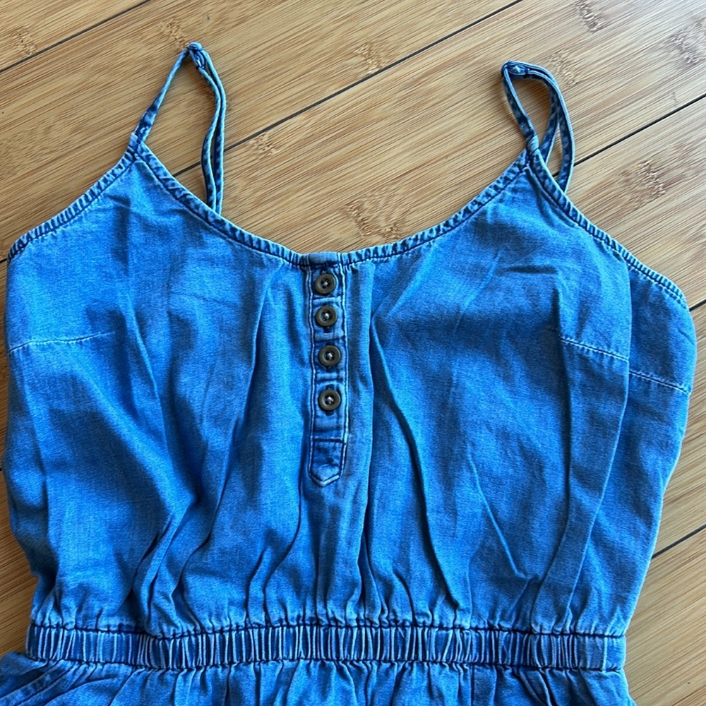Spaghetti Blue Dress